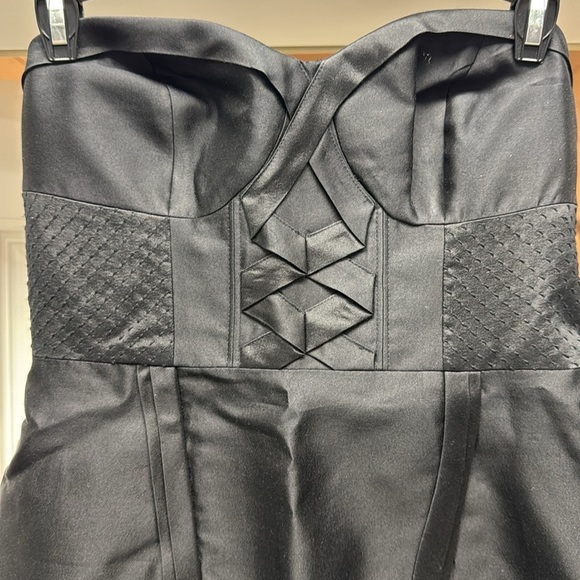 Anthropologie LEIFSDOTTIR Black Onyx Strapless Dress - Picture 4 of 12